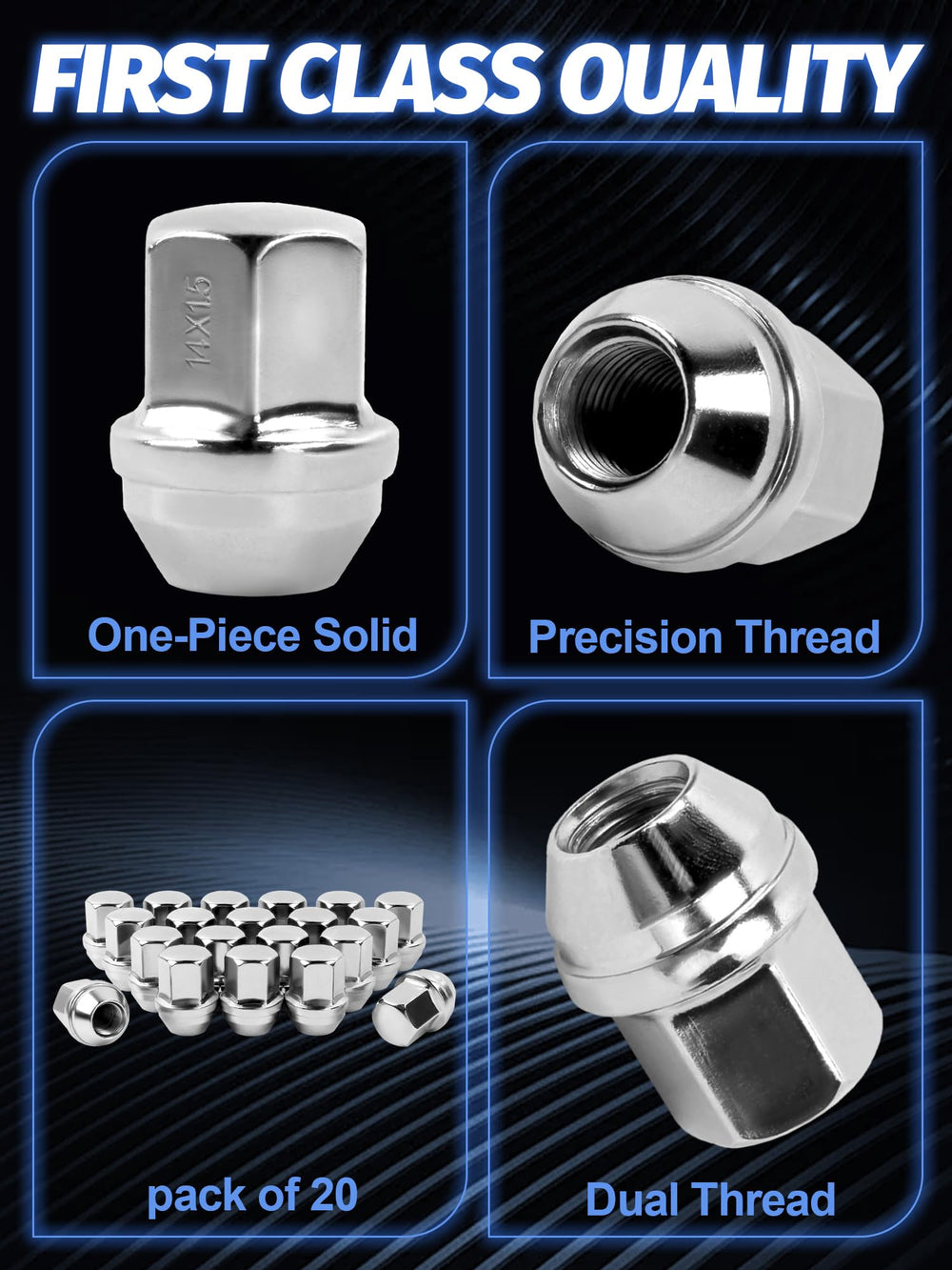 SKCOAUTO size comparison with stud showing correct engagement and safe depth