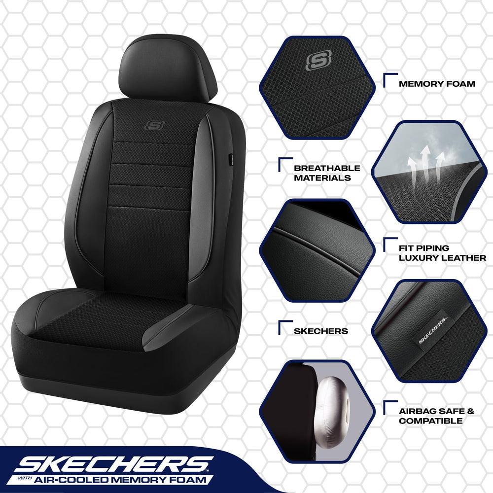 Skechers air-cool mesh detail improving seat ventilation