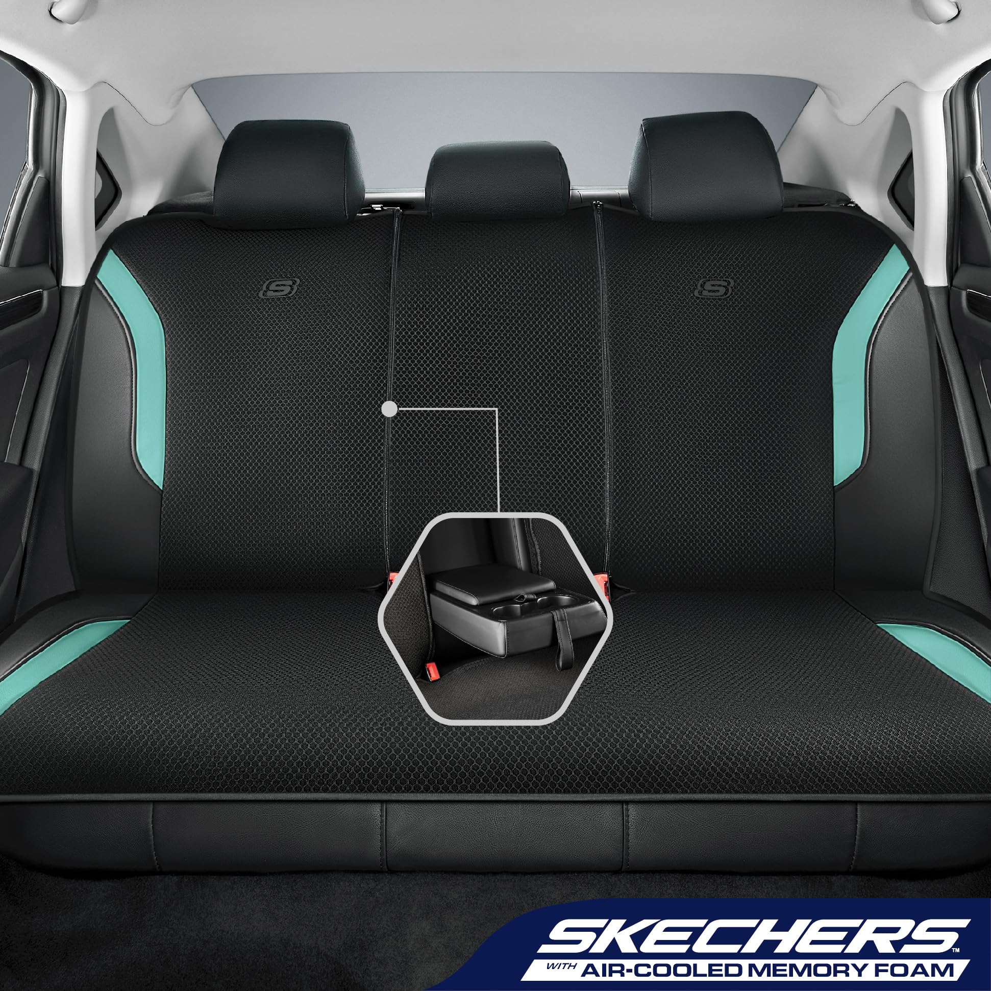 Skechers Air-Cool Mesh detail for breathable, cooler seating