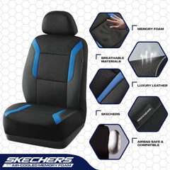 Skechers air-cool mesh detail showing breathability and temperature control