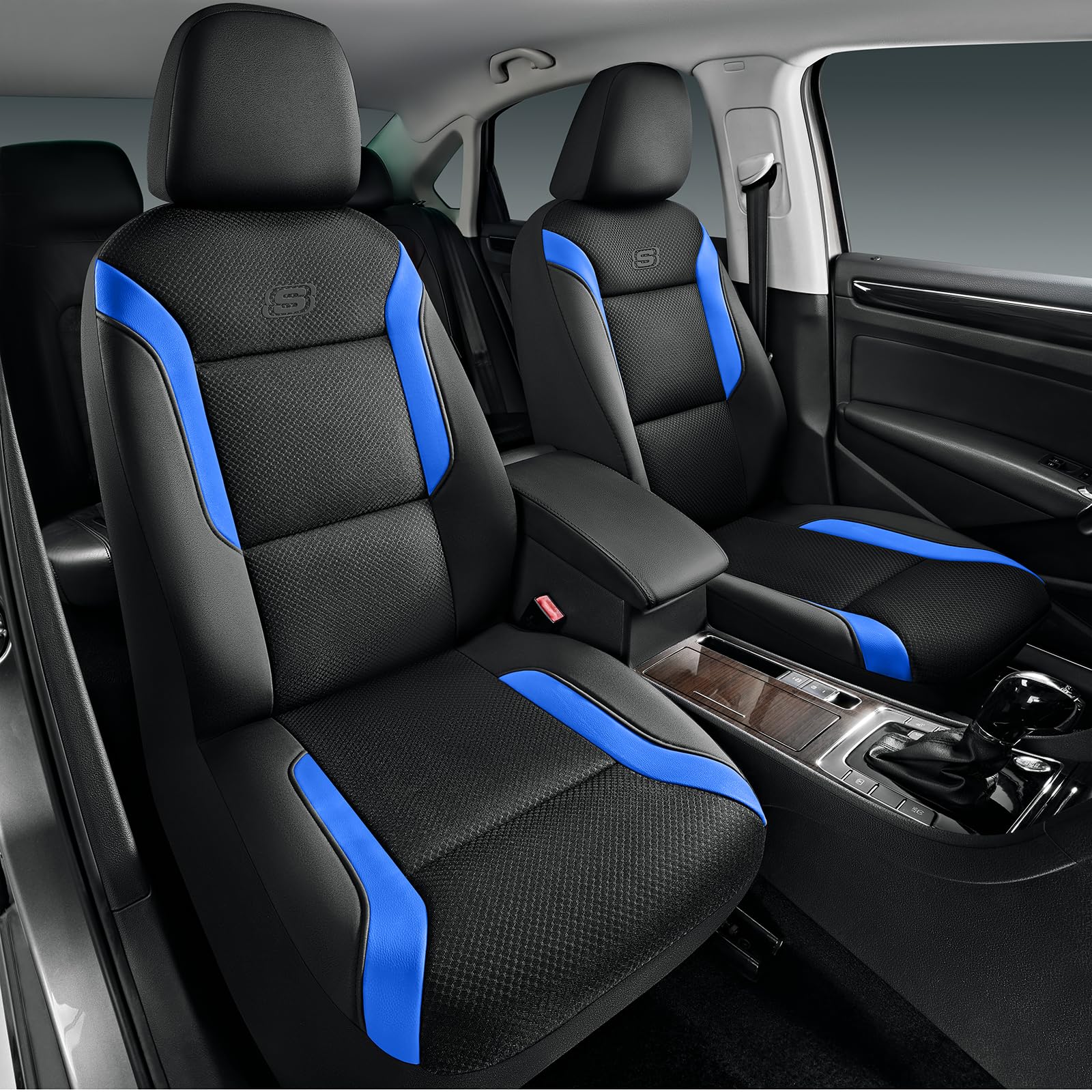 Skechers front seat full view showing fit and instant comfort