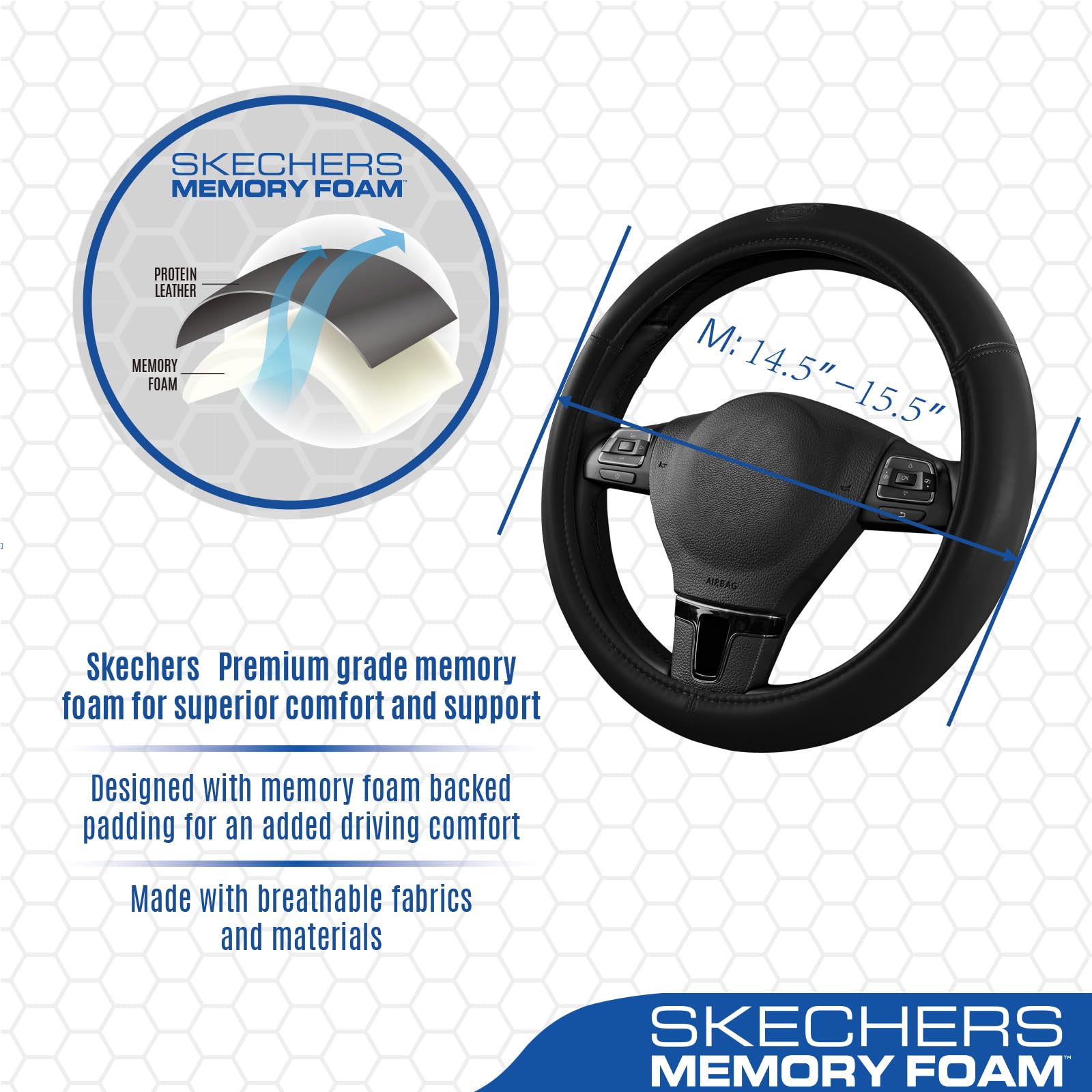Skechers installed in SUV interior demonstrating improved grip and style