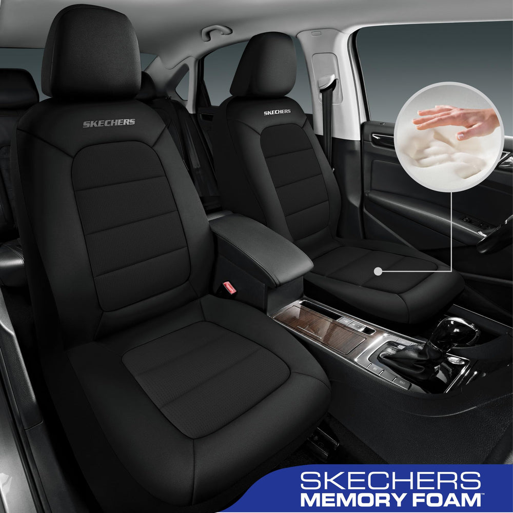 Skechers memory foam close-up displaying contouring comfort benefit