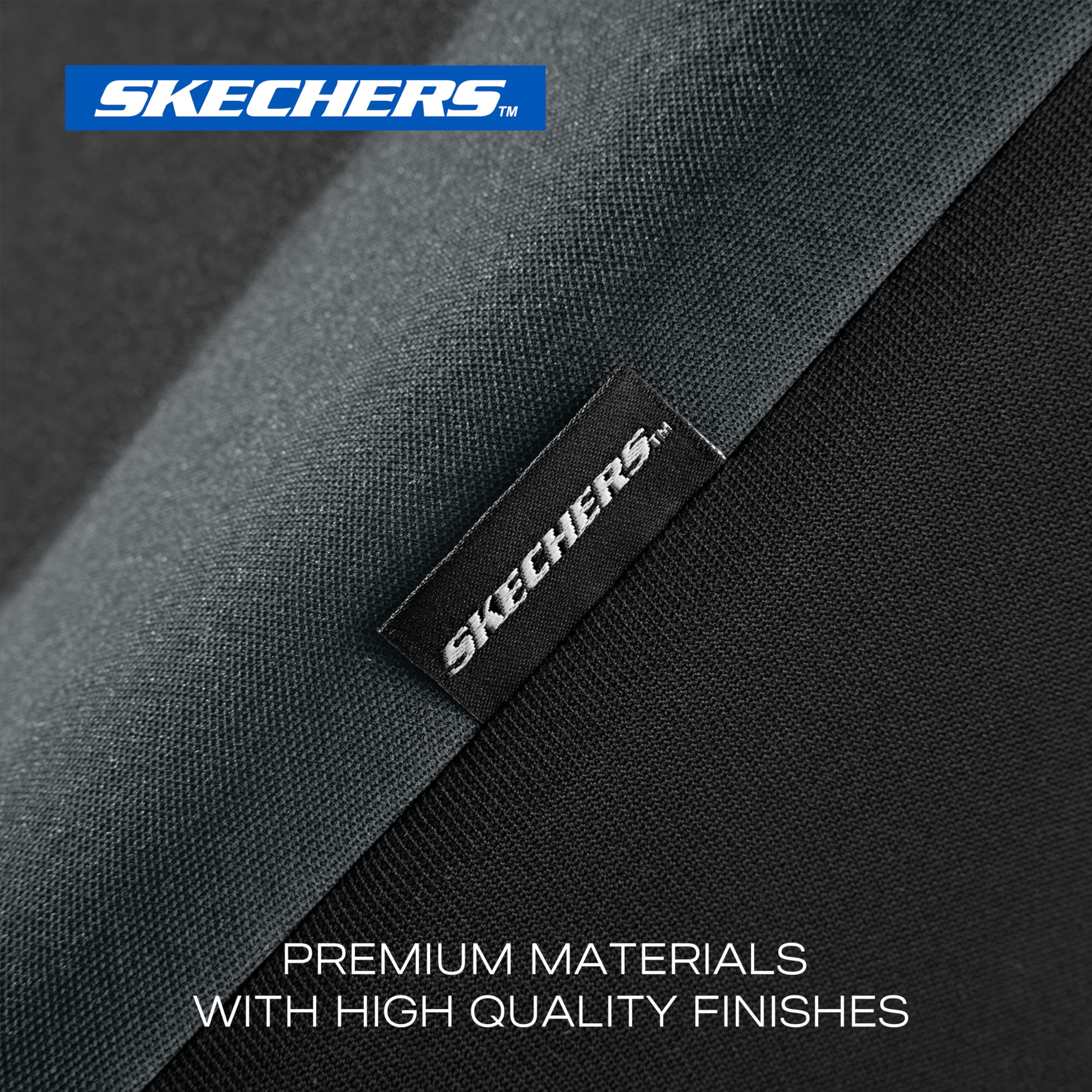 Skechers airbag seam detail demonstrating safety-compatible stitching