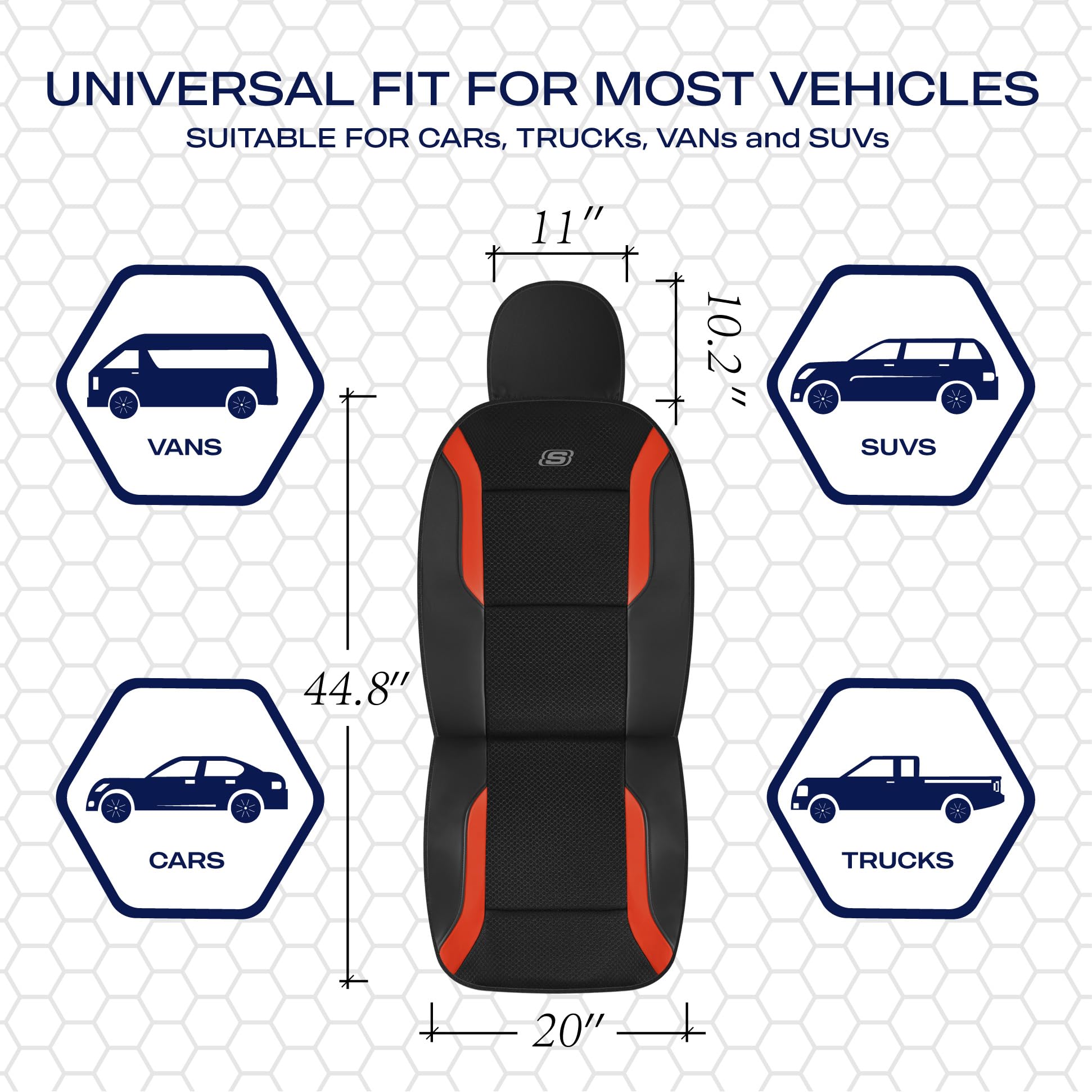 Skechers side airbag compatibility closeup showing safety feature benefit