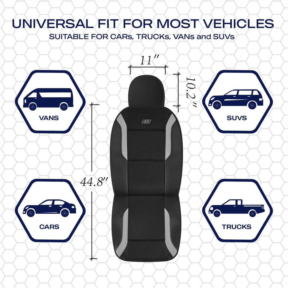 Skechers seam detail showing airbag-compatible design for safe deployment