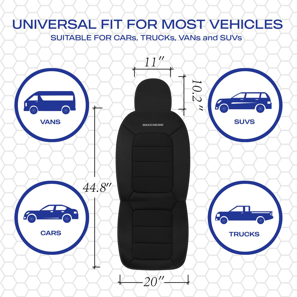 Skechers side airbag seam detail illustrating airbag compatibility benefit
