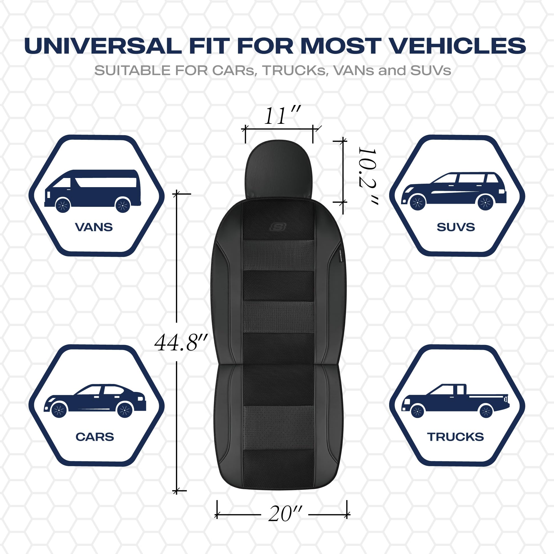 Skechers side airbag seam detail illustrating safety-compatible deployment benefit