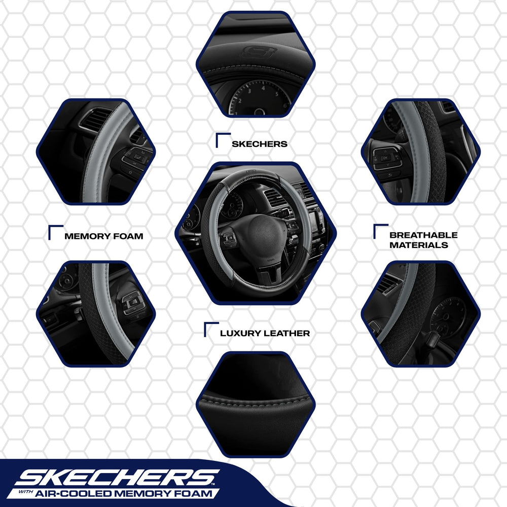 Skechers close-up of air mesh panels offering improved ventilation
