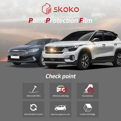 skoko applied PPF around handle demonstrating precise fit and paint protection