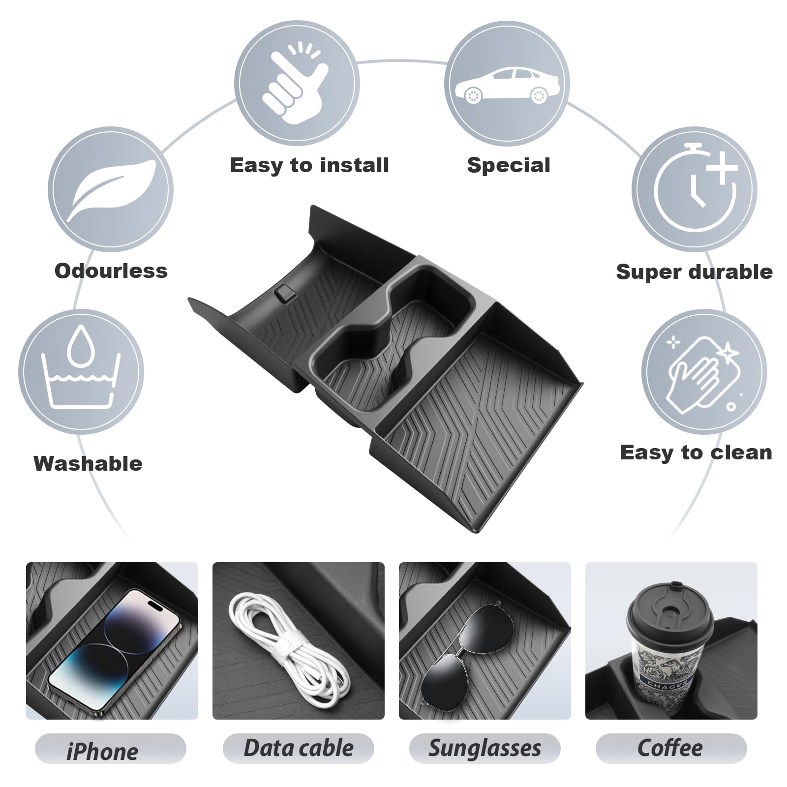 SKTU cup holder and tray alignment displaying compatibility and secure placement