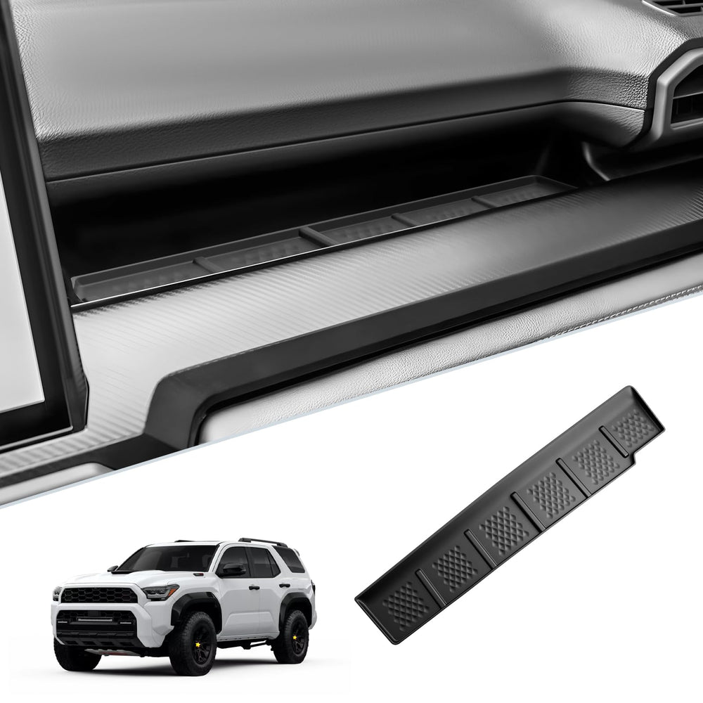 SKTU front view of console tray showing tidy compartments and quick reach benefit