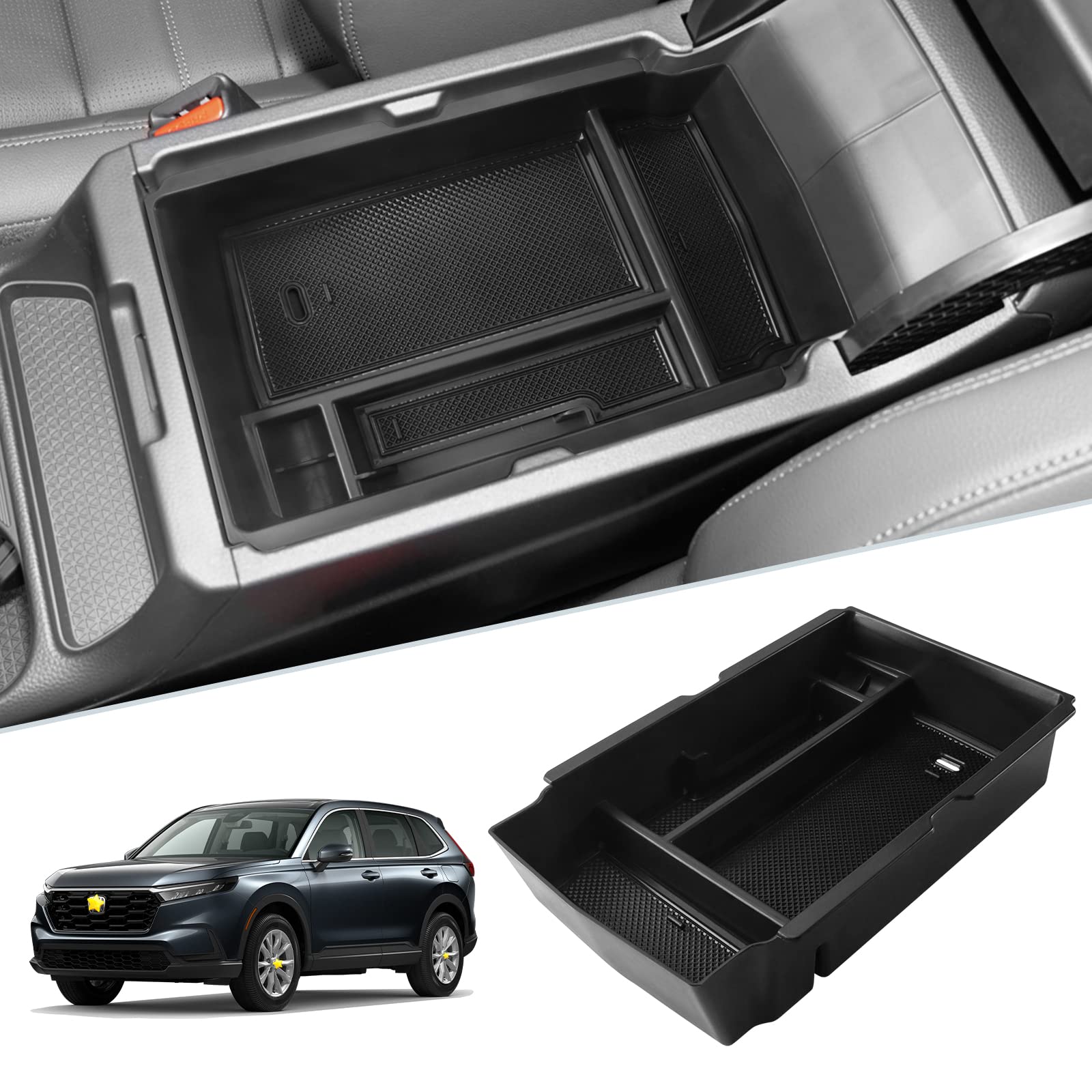 SKTU front view of console insert showing organized compartments for quick access