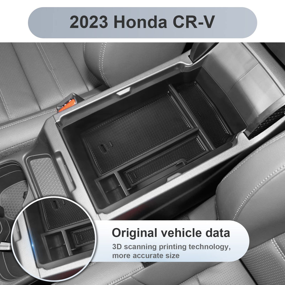 SKTU installed in CR-V console top view offering tidy storage at arm’s reach
