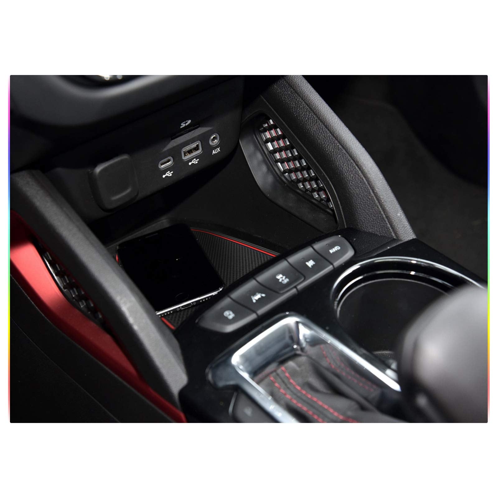 SKTU installed in Trailblazer interior adding color and quieter storage