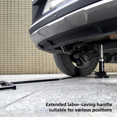 SKYFISH Unijack lifting a truck roadside demonstrating secure hold and off-road use