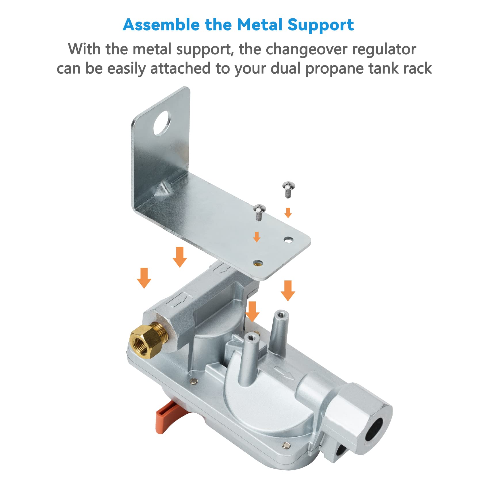 Skyflame mounted on RV tank rack illustrating stable installation and reduced vibration for uninterrupted service