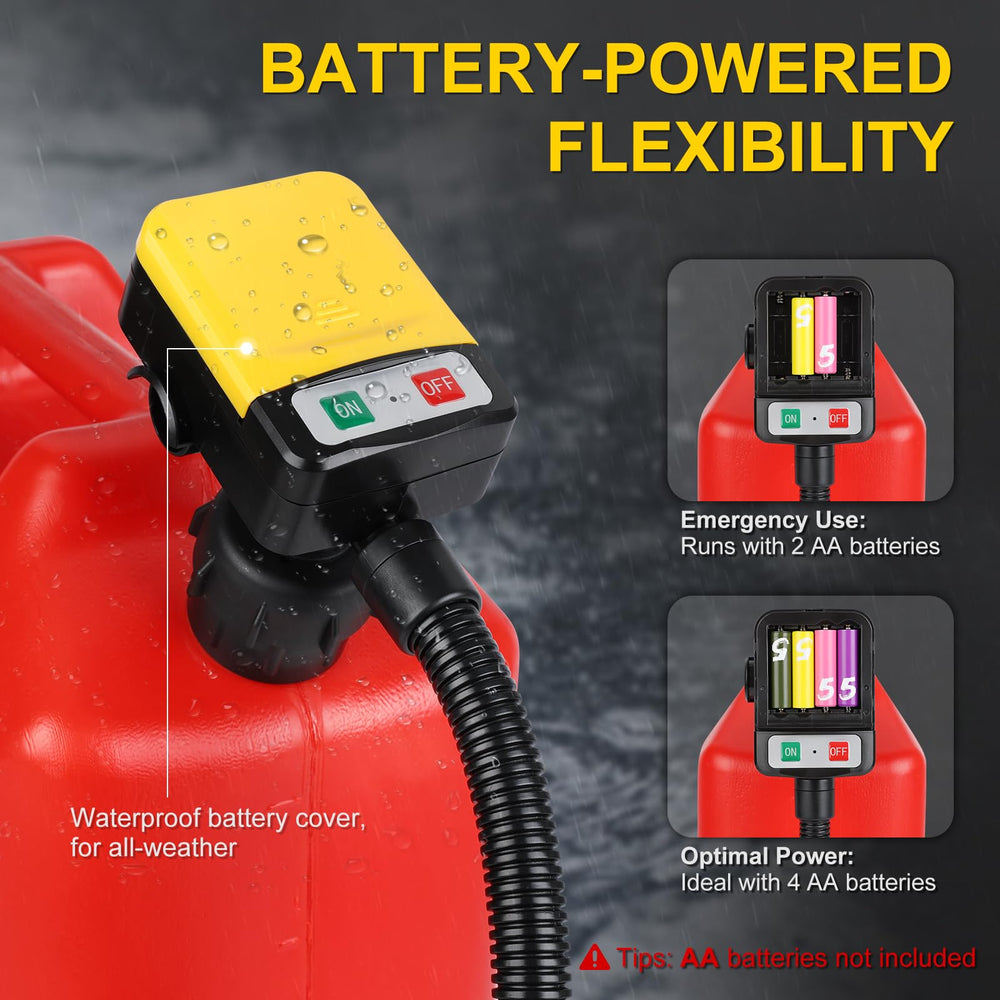 SKYJDM four included adapters lined up for versatile gas can fits