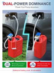 SKYJDM hose with four adapters laid out for universal fuel can compatibility benefit