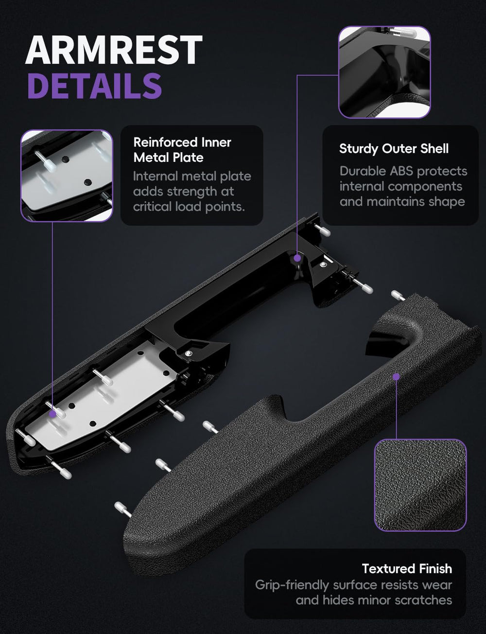 Skylarion detail of release-handle area showing precise alignment and durability