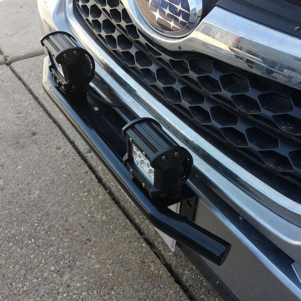 SKYWORLD bracket next to ruler for scale, confirms 22.8 inch fitment