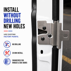 Slick Locks closeup of an aluminum puck lock highlighting durable construction and tamper resistance