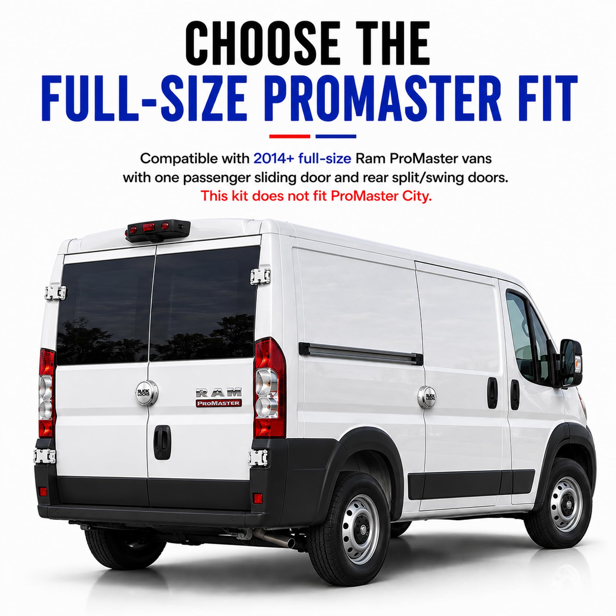 Slick Locks kit installed on ProMaster in work setting for professional use