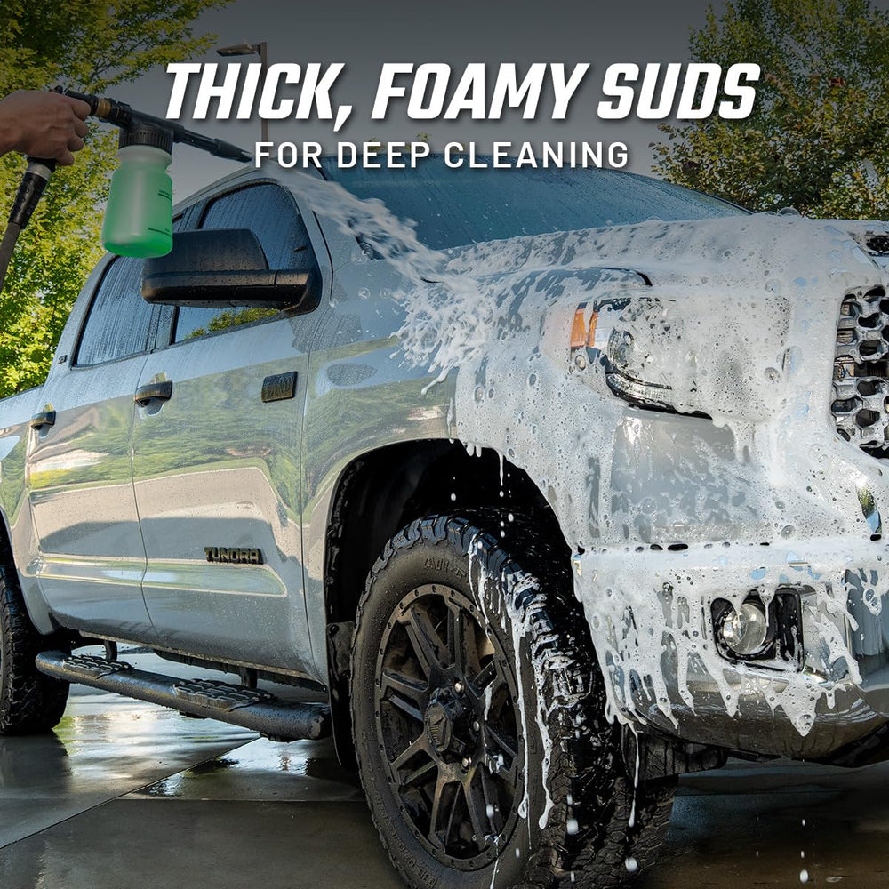 Slick Products thick foam clinging to ATV fender for easier mud removal benefit