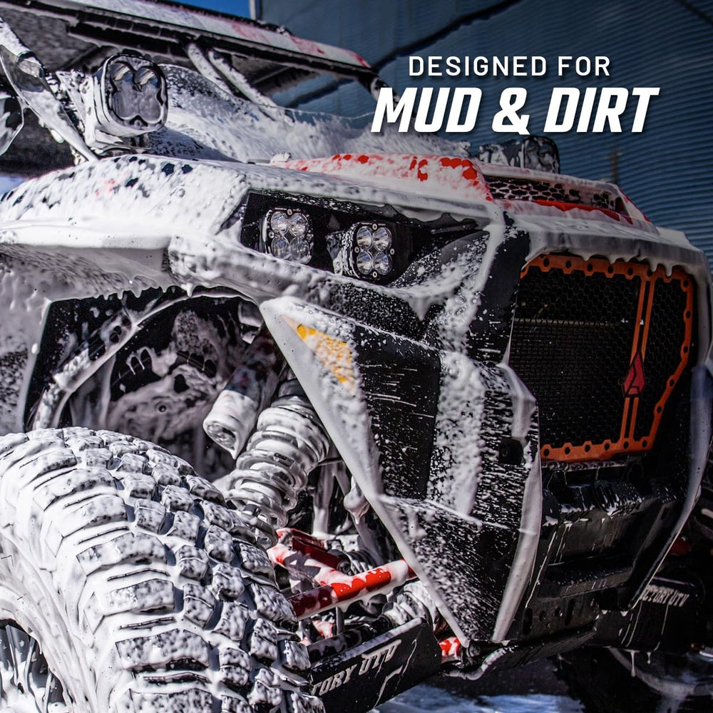 Slick Products foam clinging undercarriage crevice to loosen caked mud benefit