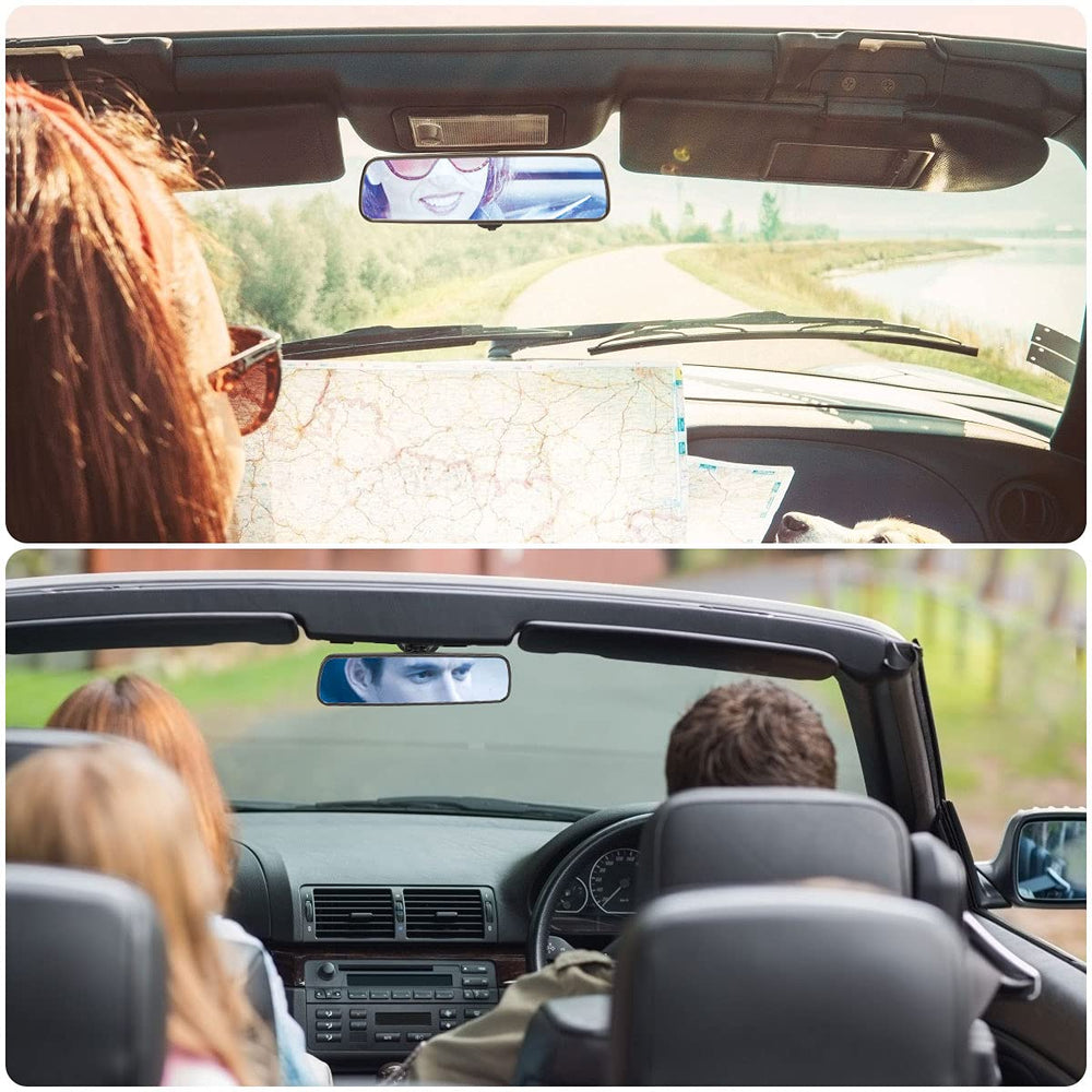 SLIIM lifestyle car interior view shows wider rear field of view benefit