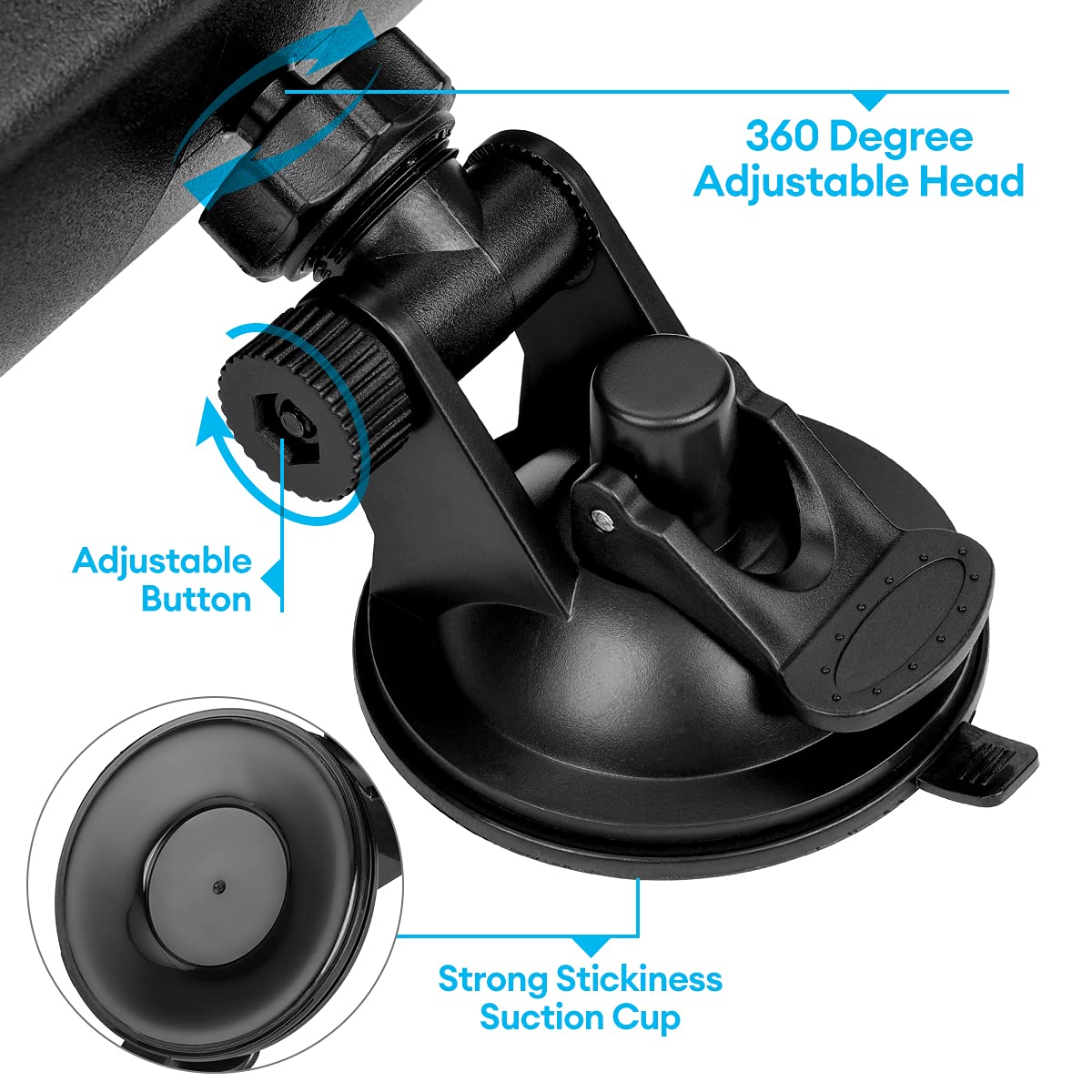 SLIIM suction cup detail highlights strong hold and easy install benefit