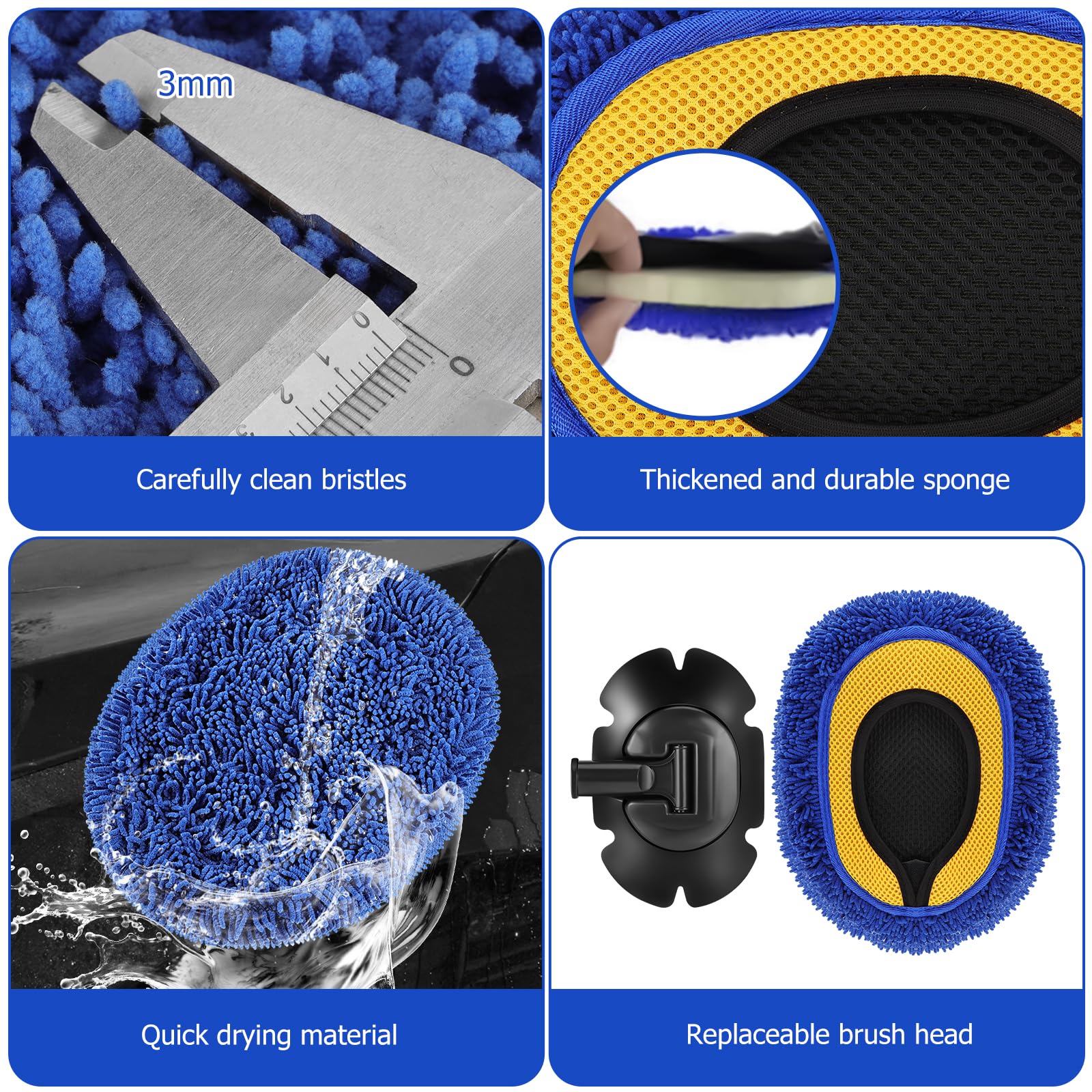 SLIIM mop extended in use cleaning an SUV roof with ease