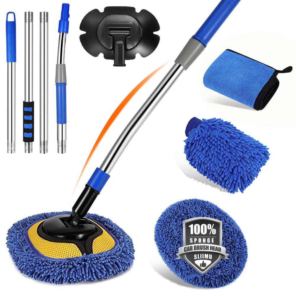 SLIIM front packaging showing full car wash mop kit and protection
