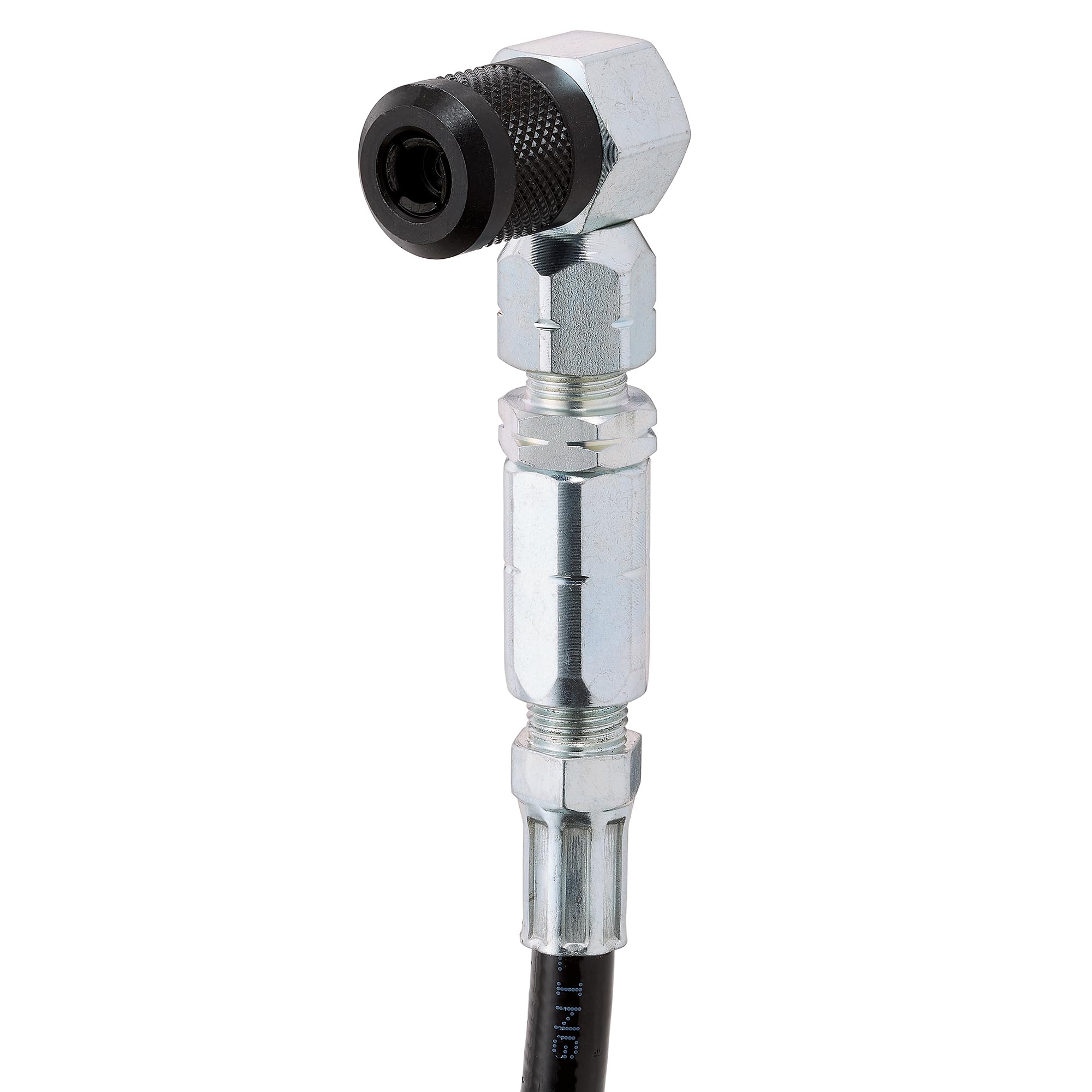Slippery Pete front angle coupler showing compact head and easy access benefit