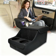 SLOGENTO front view center console showing organized storage and armrest comfort