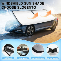 SLOGENTO installed in Nissan Rogue front view keeping cabin cooler