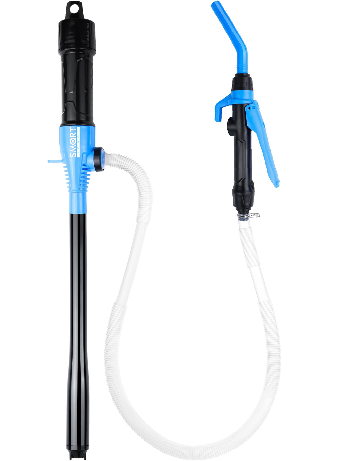 SMART JERRY front view showing compact pump and benefits portability