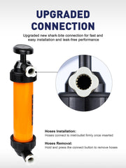 SMART JERRY pump cylinder texture close-up showing durable polypropylene construction