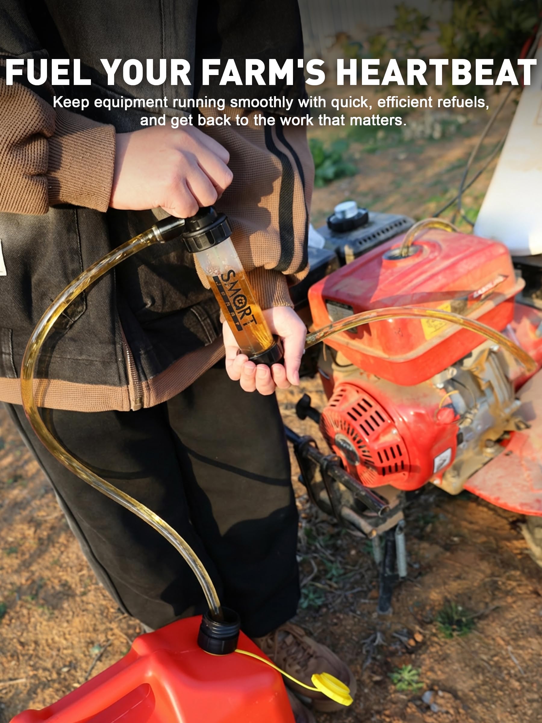SMART JERRY pump beside a jerrycan to show real-world scale