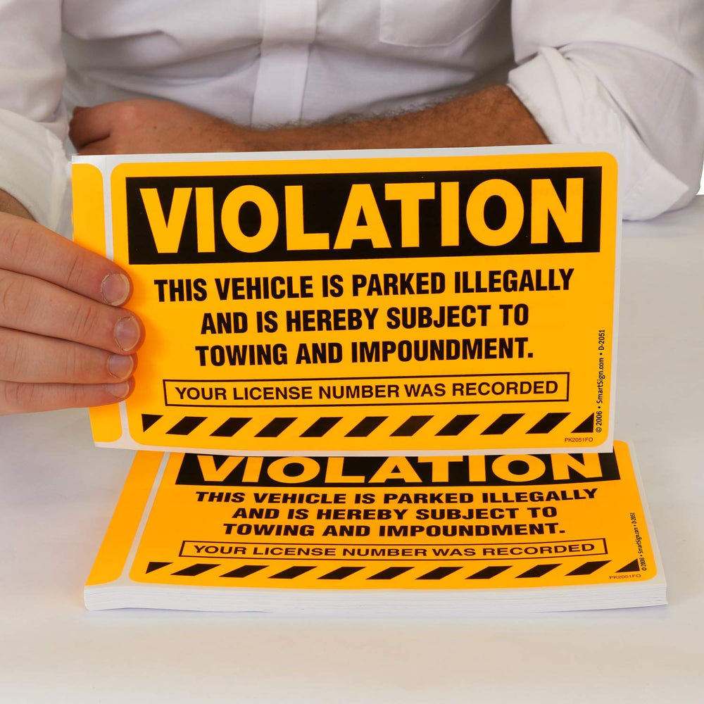 SmartSign close-up of adhesive edge demonstrating strong permanent hold