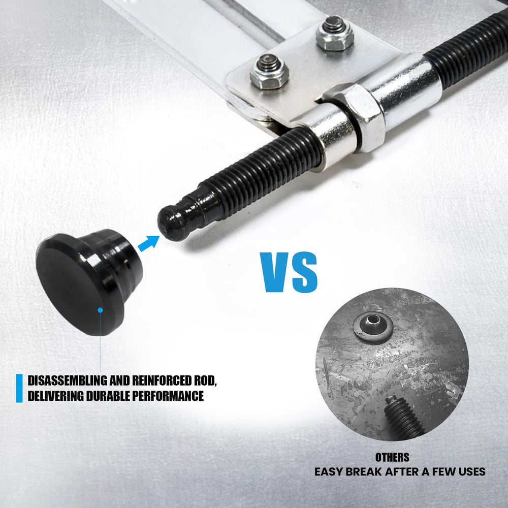 SMOTIVEPRO next to a ruler showing capacity and throat clearance measurement benefits