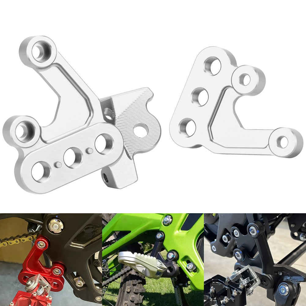smotrcc bracket paired with aftermarket peg for improved rider control