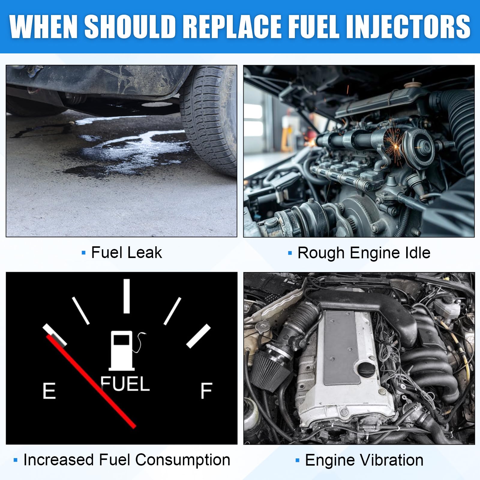SMTRUILAN injector installed on engine rail demonstrating direct-fit ease and performance