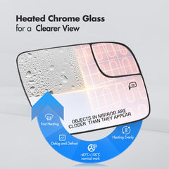 SNEMEEY chromed glass reflection demonstrating clearer view and reduced glare