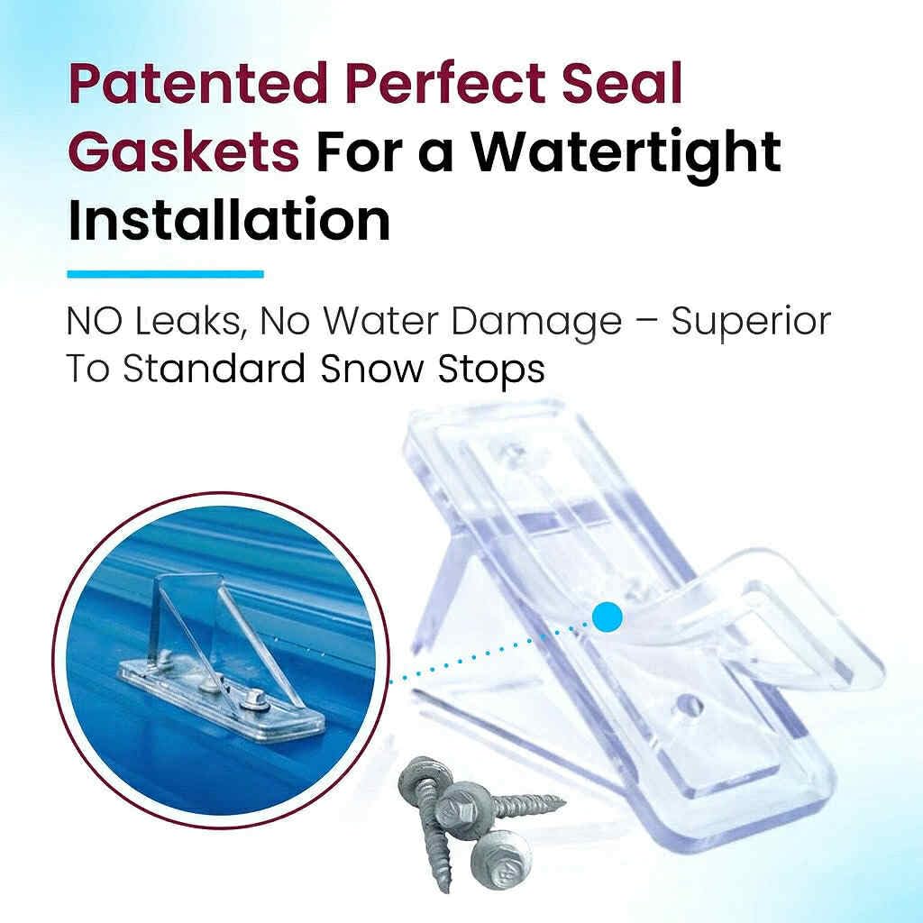 SNOWGUARD included #10 screws with neoprene washers for watertight fastening