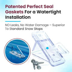 SNOWGUARD included #10 screws with neoprene washers for watertight fastening