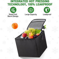 Snuopfy insulated pouch open with drinks showing cooling benefit on trips