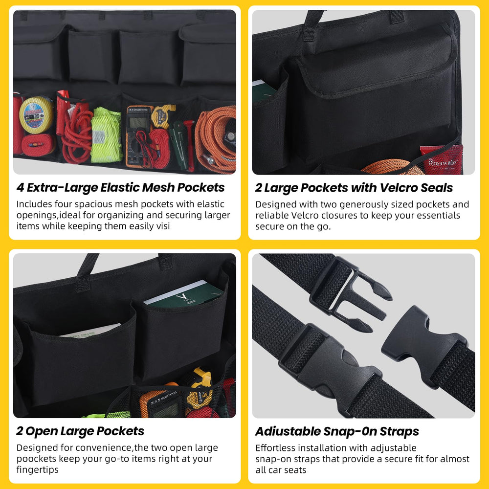 Snuopfy widened center pockets detail showing 30% extra capacity benefit