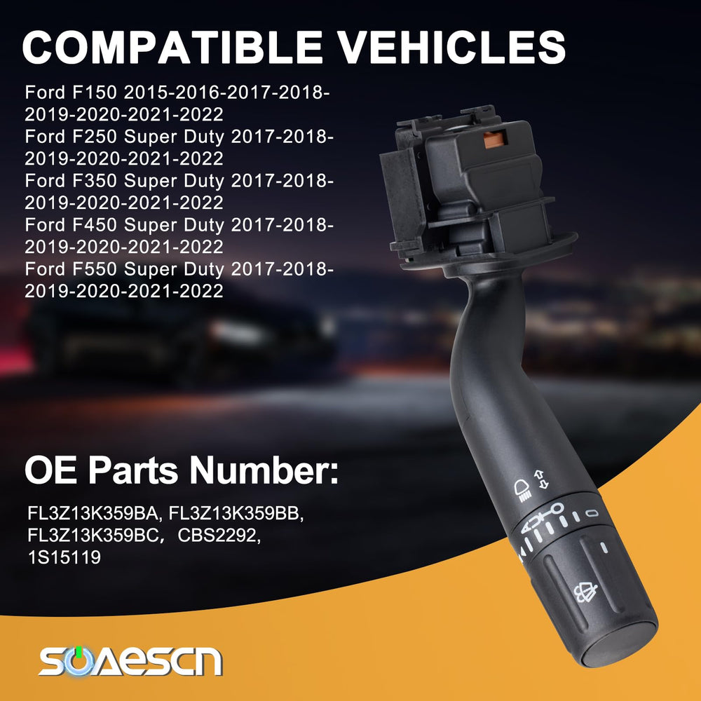 SOAESCN label with FL3Z-13K359-BA part numbers for clear compatibility verification