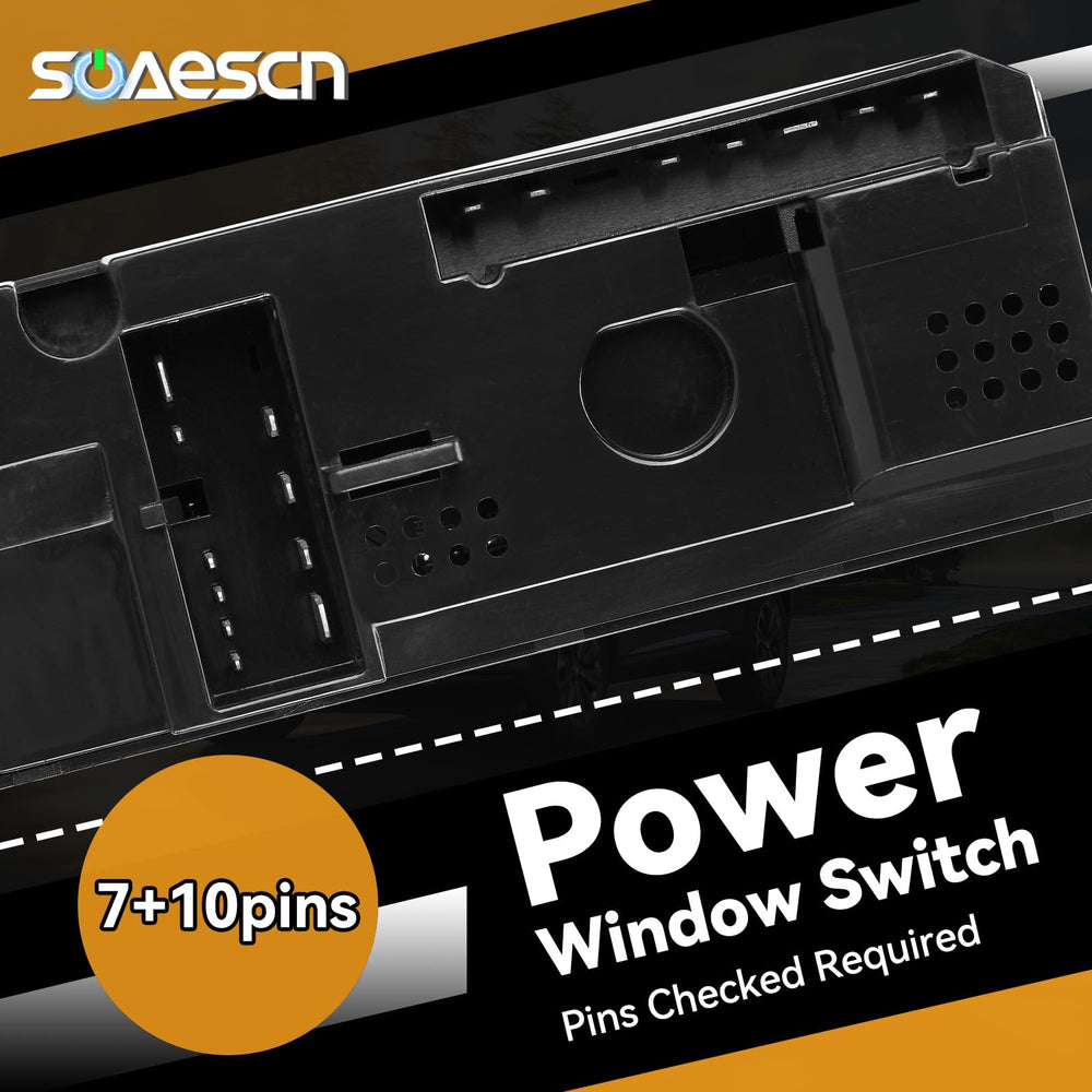 SOAESCN switch mounted in door panel demonstrating factory fit benefit
